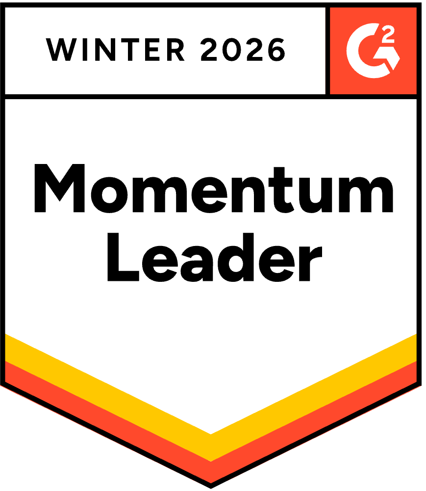 G2 Momentum Leader badge for Popupsmart